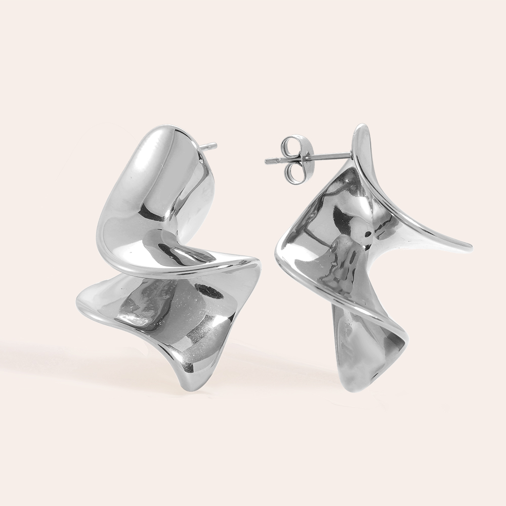 Perfect Hem stainless steel earrings    