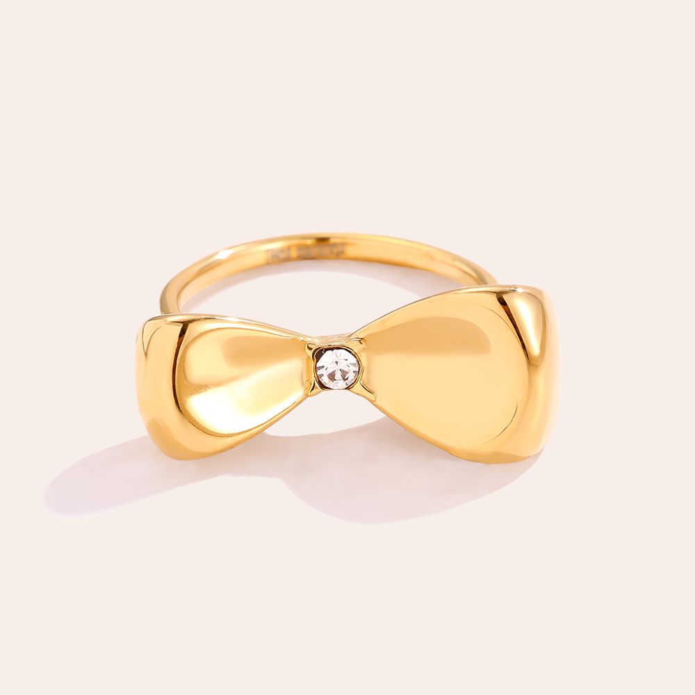 Stainless steel ring Fine Bowtie