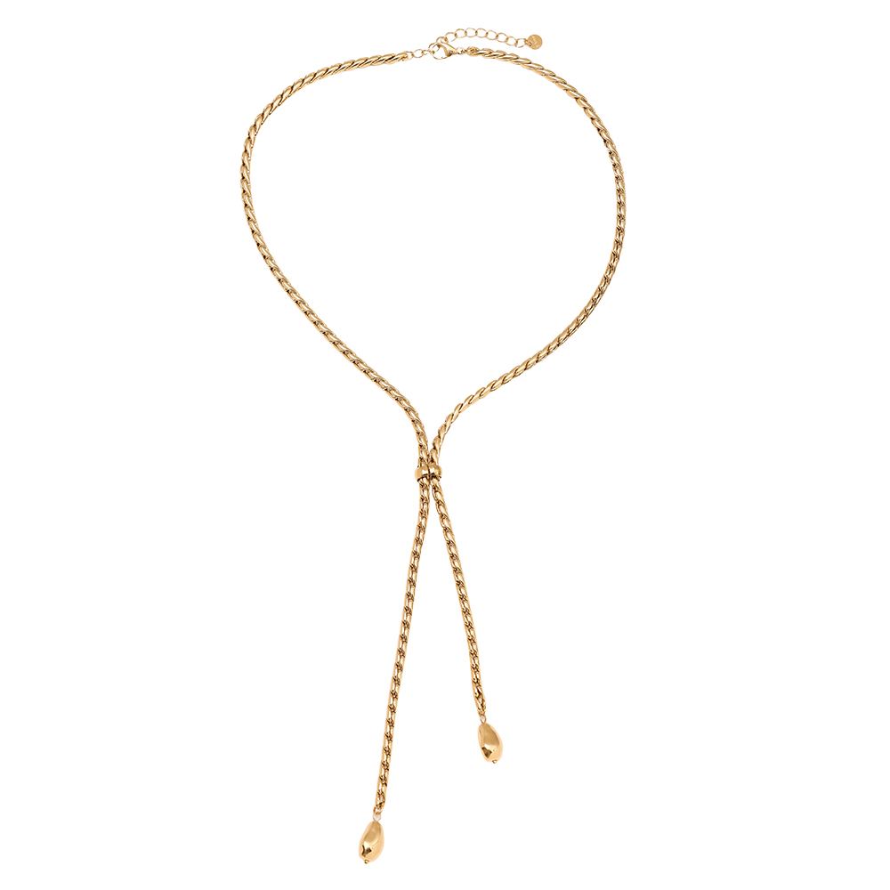 Stainless steel necklace 44cm Chain With Drop