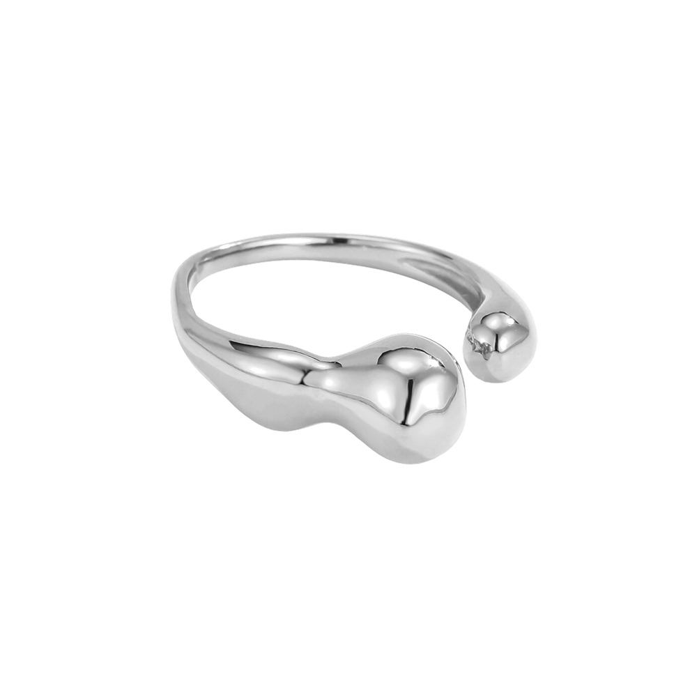 Stainless Steel Adjustable Bone-Shaped Ring