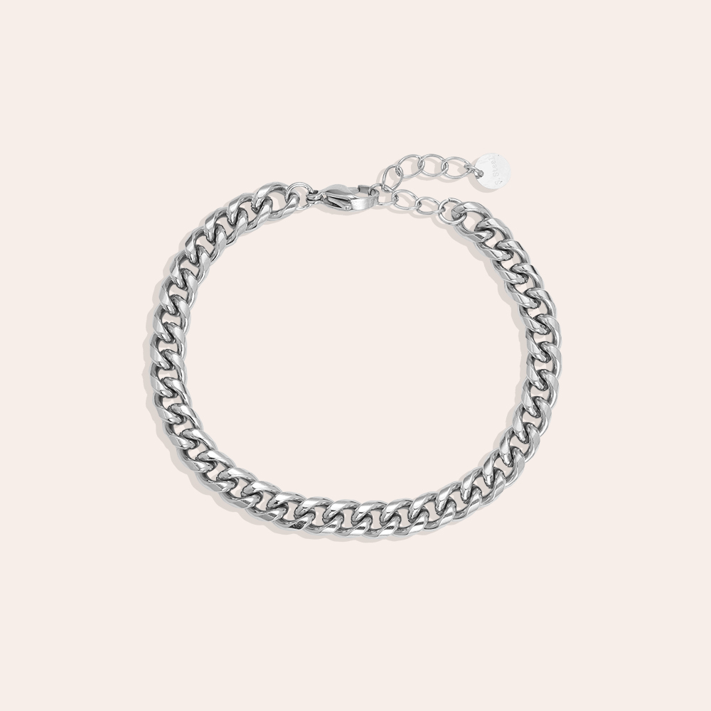 17cm thick chain style stainless steel bracelet      