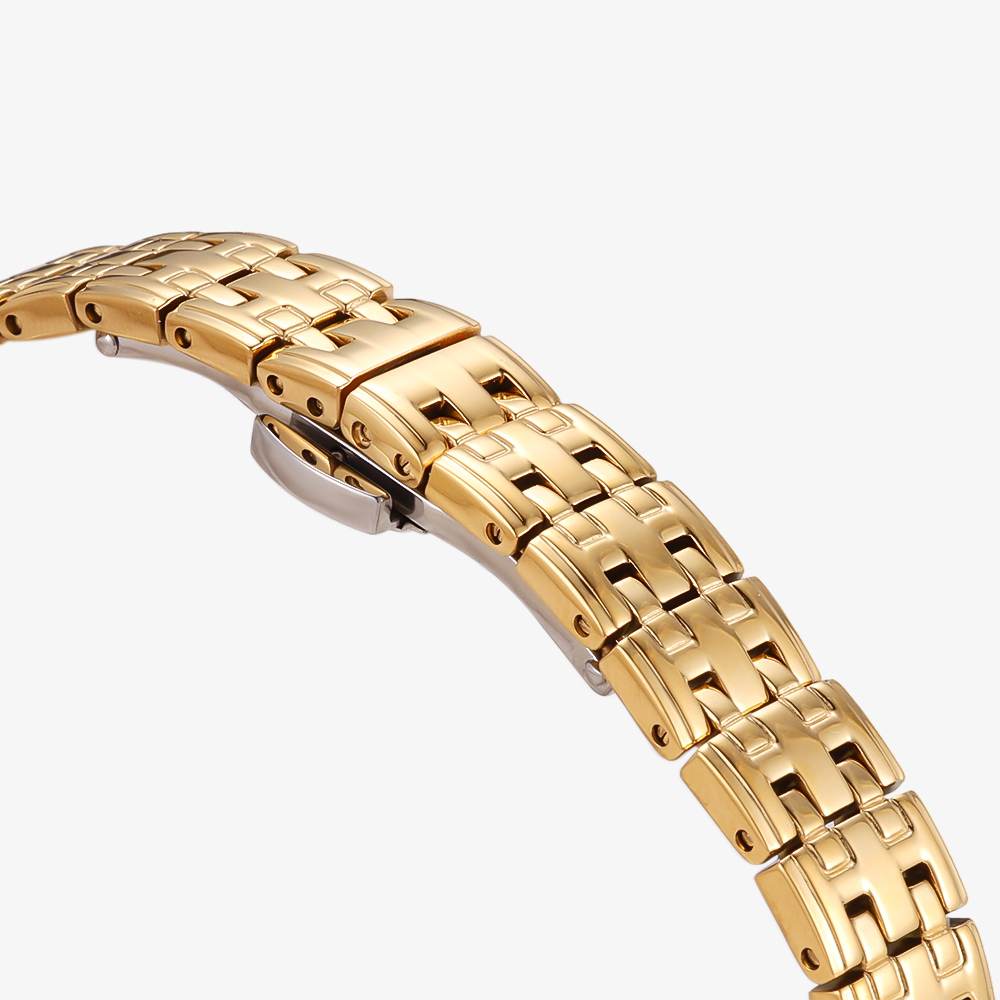 Stainless steel watch, cushion-shaped