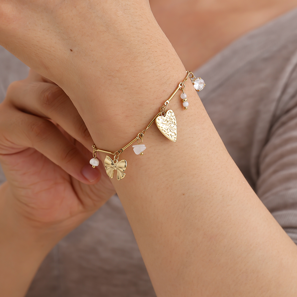 Stainless steel bracelet 17cm Some Nice Charms
