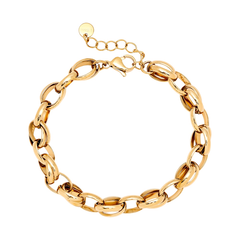 Stainless steel bracelet 18cm Oval Chain