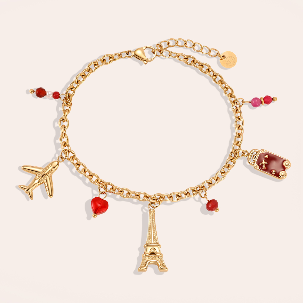 17cm stainless steel bracelet – Voyage Eiffel Tower