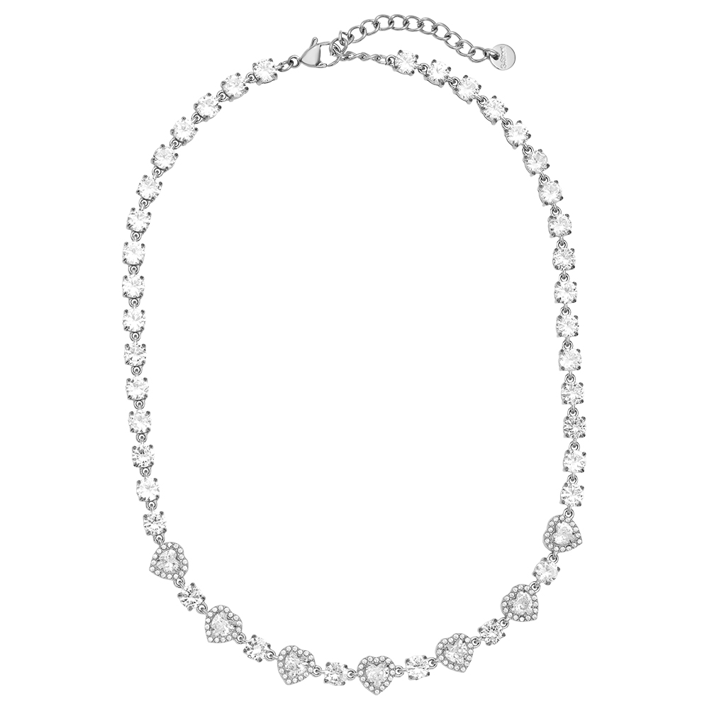 Stainless steel necklace 38cm Perfect Sparkling Diamond
