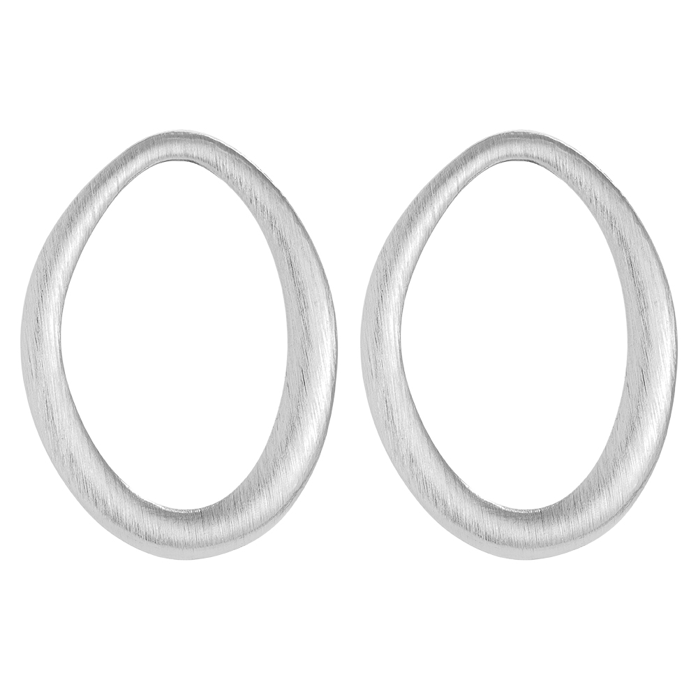 Stainless steel earrings 55mm Nice Egg