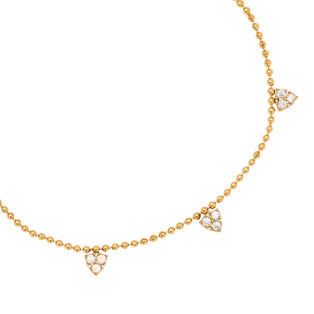 Stainless steel bracelet 15cm Diamond Dots