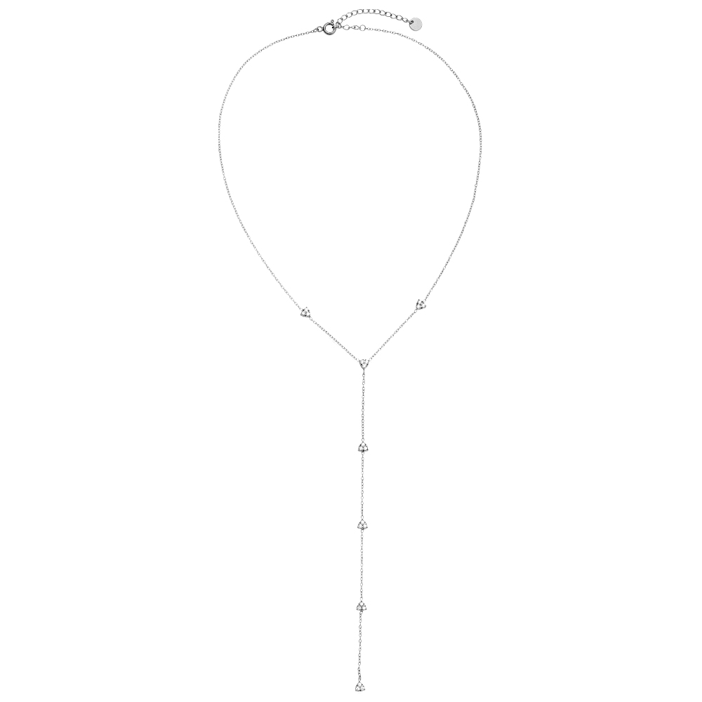 Stainless steel necklace 40cm fine heart