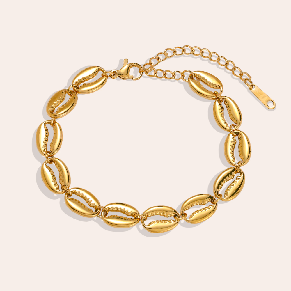 Stainless steel bracelet 15cm shell