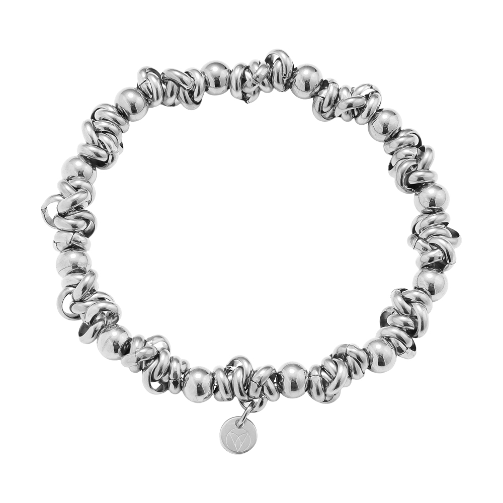 Stainless steel bracelet Elastic Rings And Beads