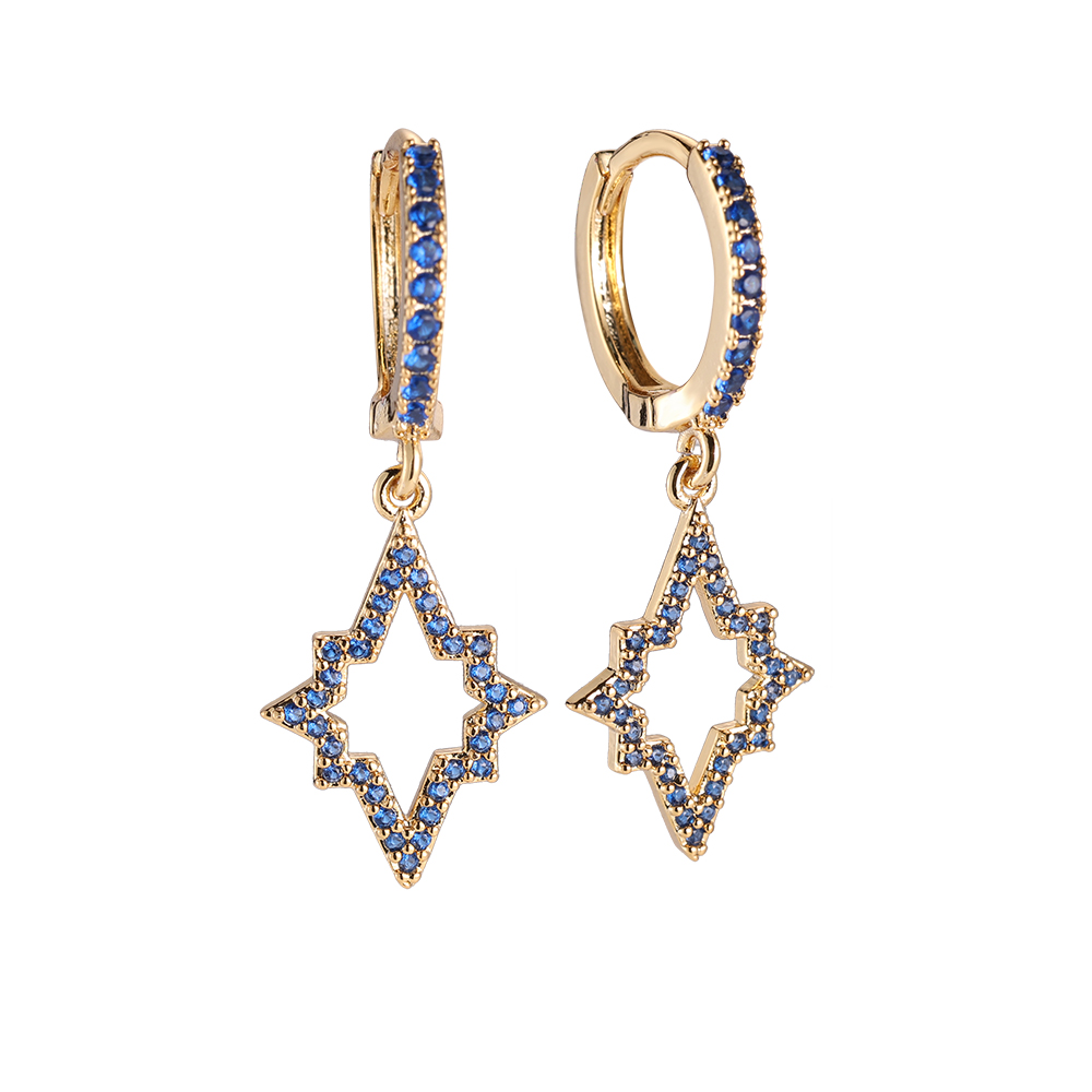Gold-plated Spark Star Sparkle earrings