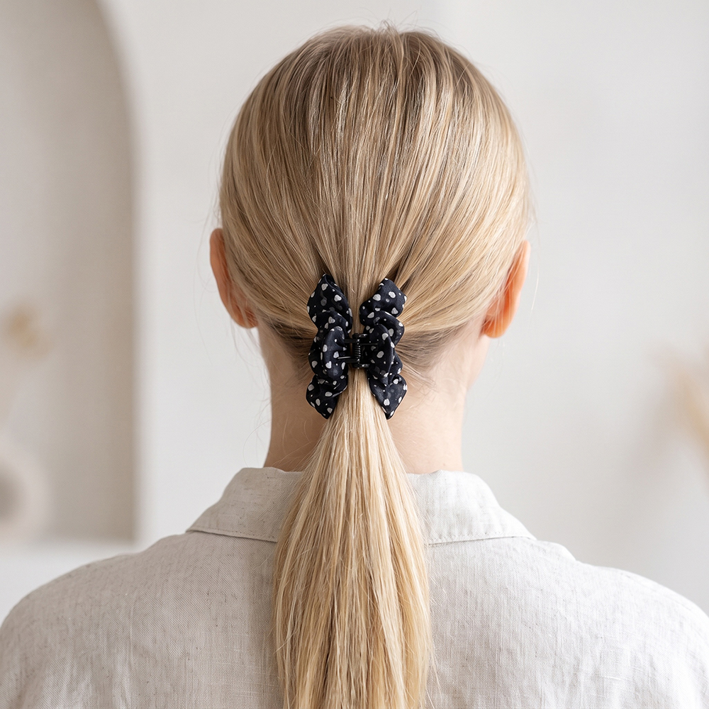 13cm heart-print hair clip    