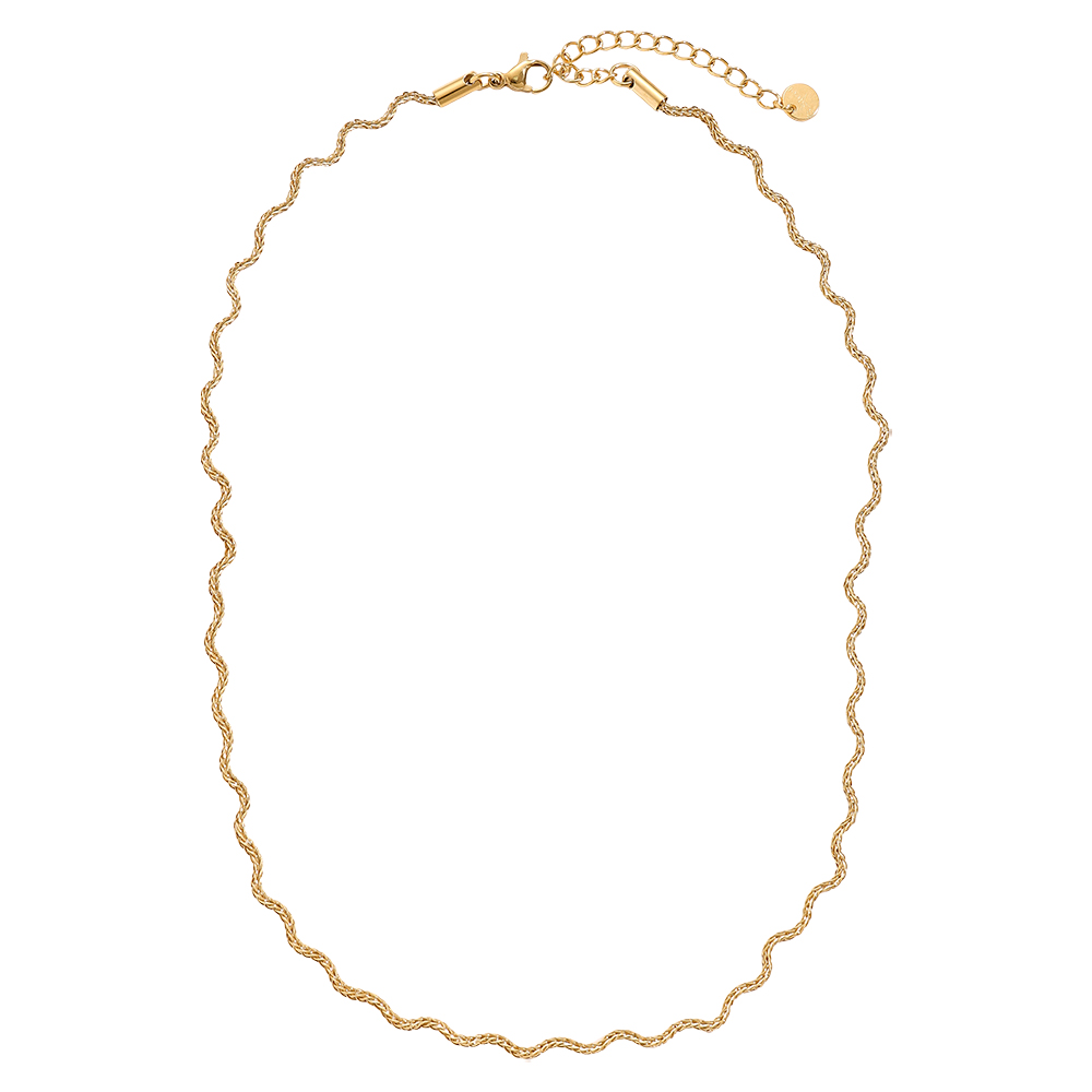 Stainless steel necklace 38cm Nice Wave Chain