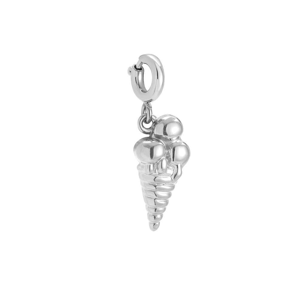 Stainless steel pendant 23mm Spring Clasp Ice Cream