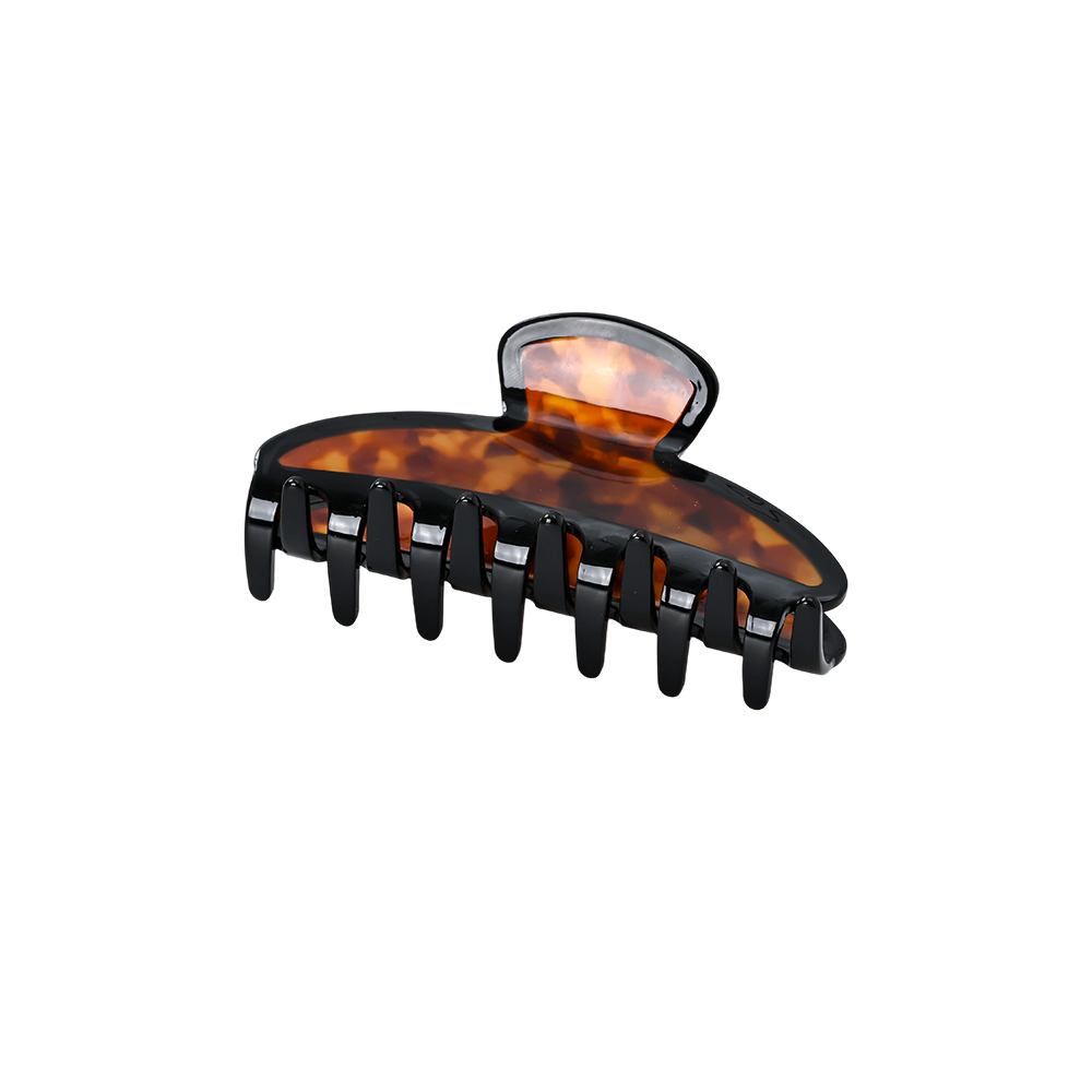 10cm warm brown hair clip  