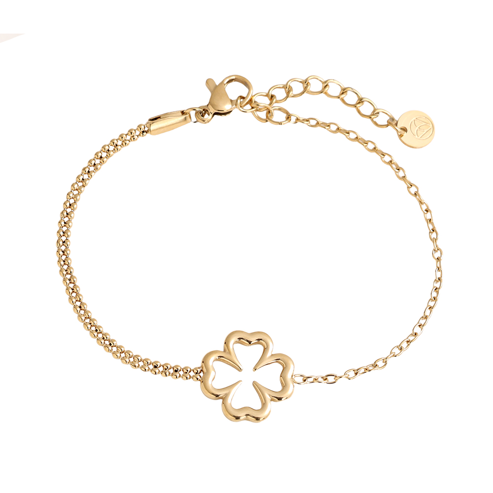 Stainless steel bracelet 16cm Plain flower