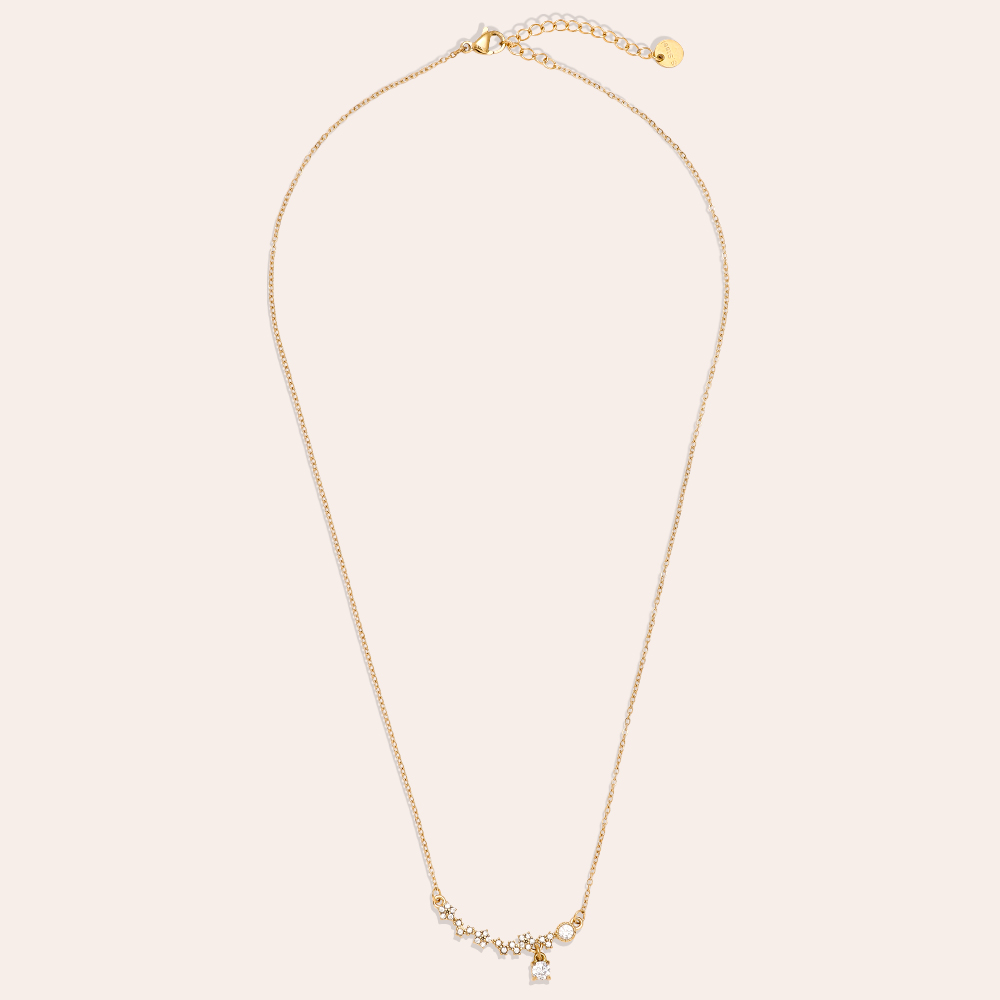 Stainless steel necklace 39cm Perfect Smiling Diamond