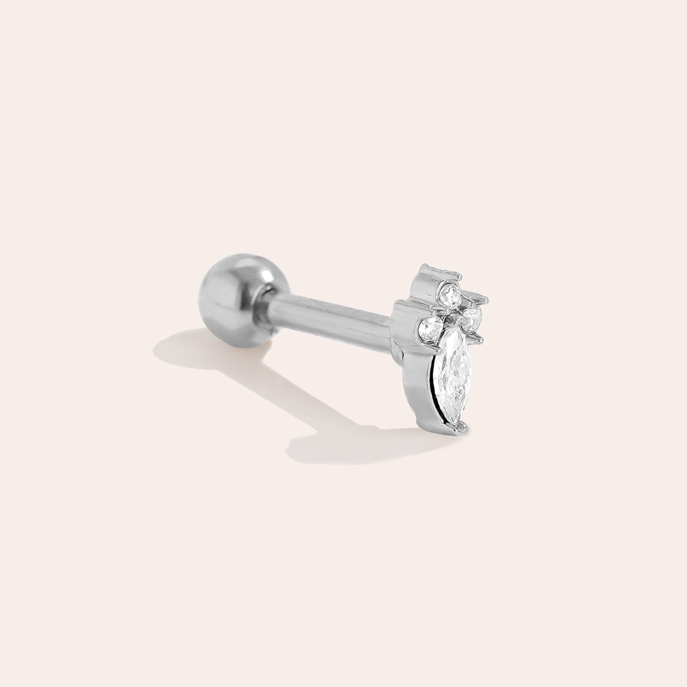 Stainless steel piercing 5mm Mini Nice Diamond