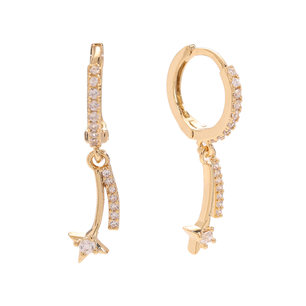 Diamond Meteor 2.0 Gold-plated earrings