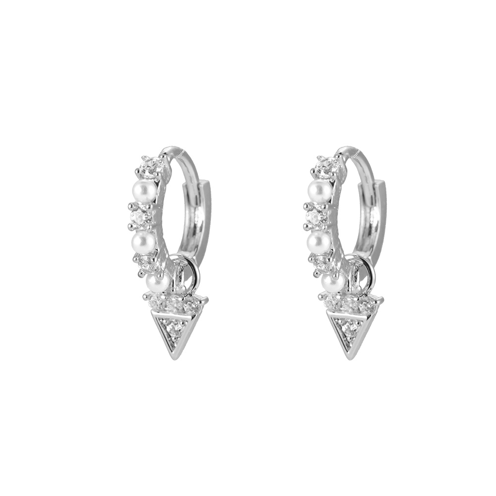 Mona Hoop gold-plated earring