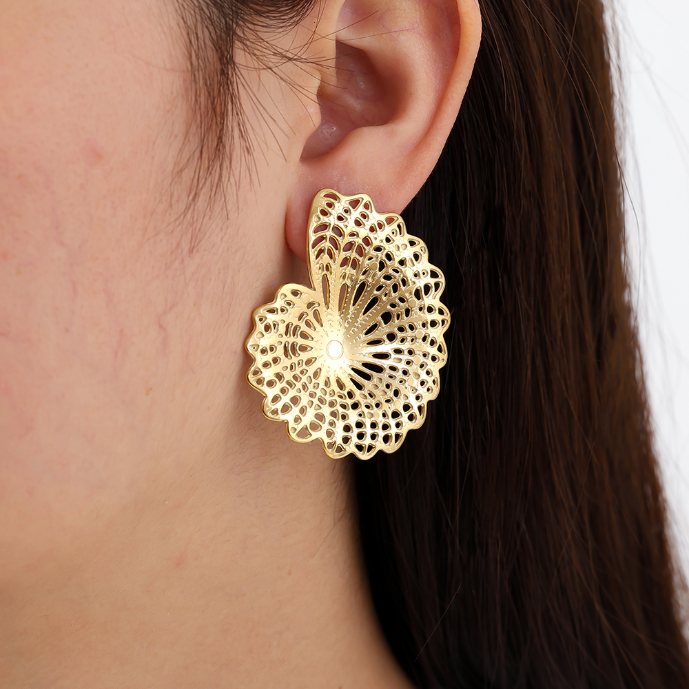 Stainless steel earrings 45mm Nice Conch